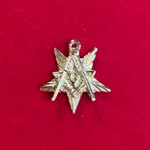 Masonic Charm - Silver - VINTAGE 💙